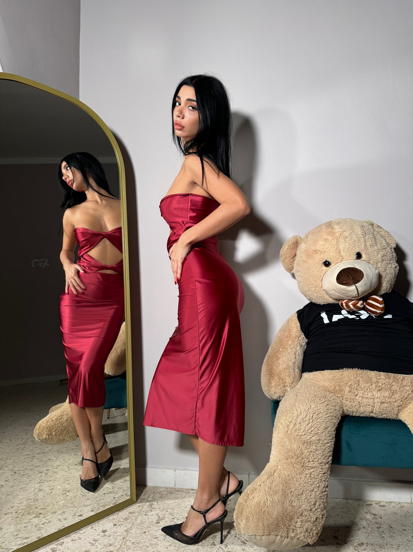 Abito rosso Amira