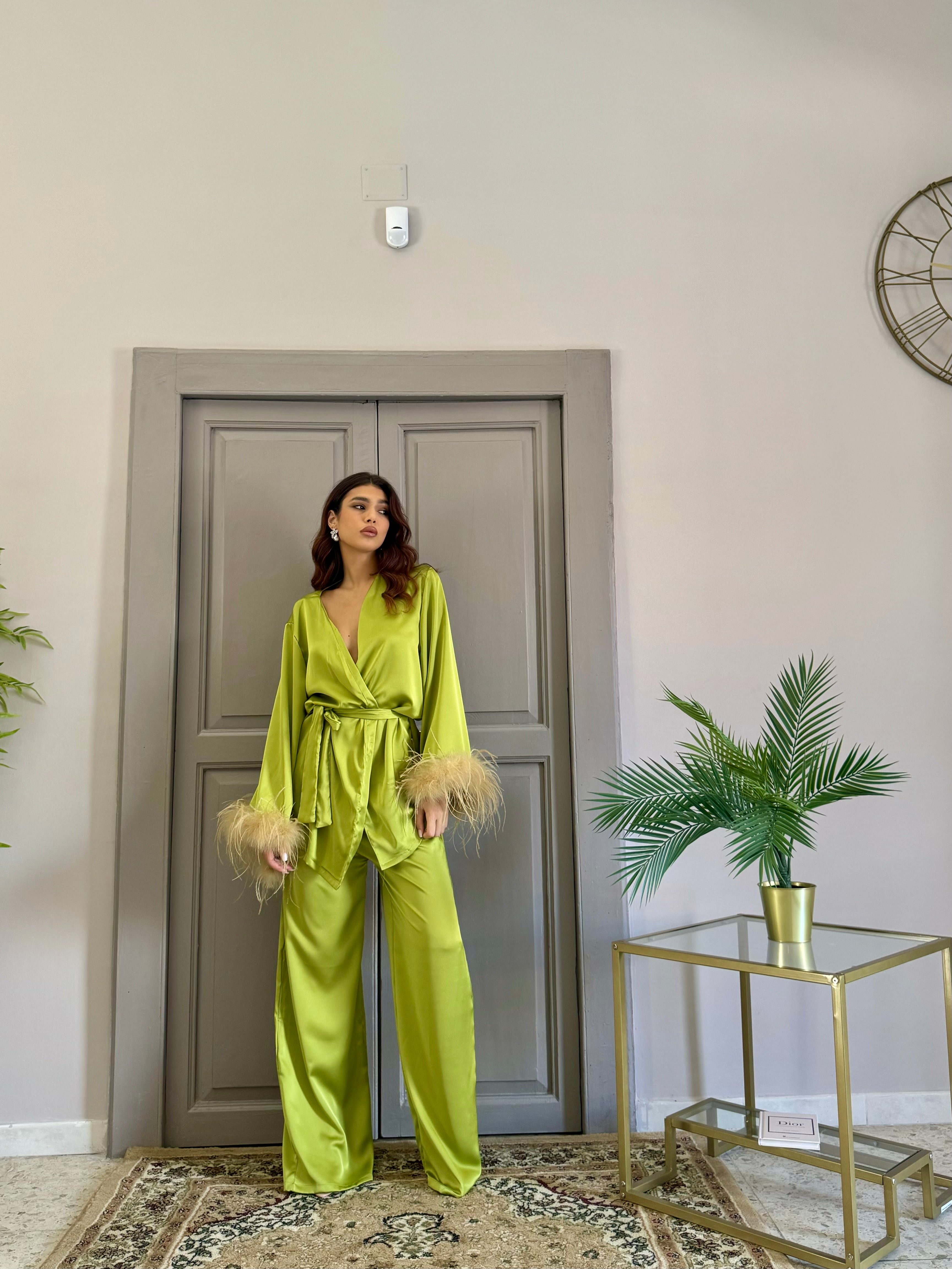 Tailleur Eva verde lime
