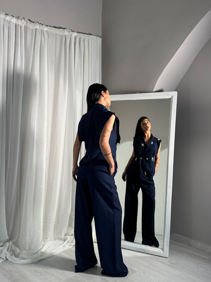 Tailleur Diamante Blu