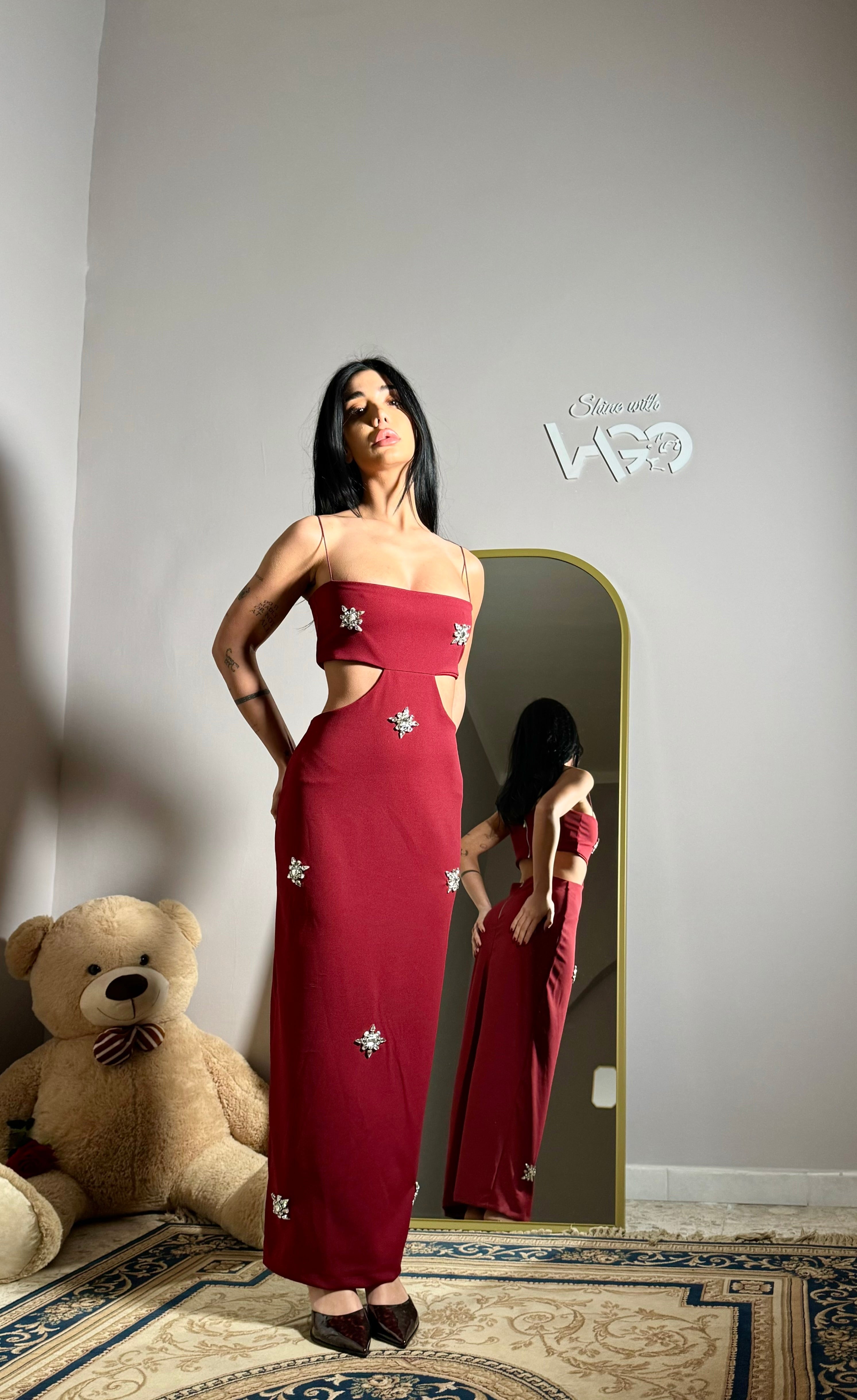 Abito Meraviglia bordeaux