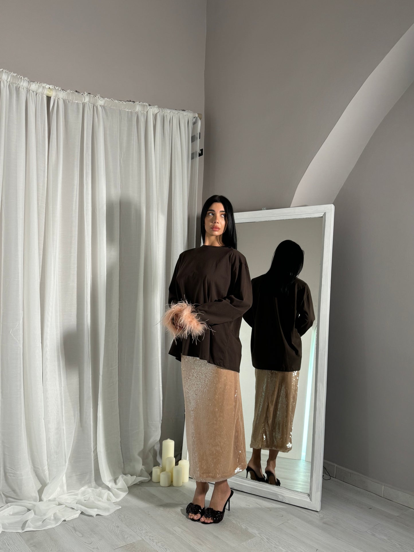 Maxi t-shirt Plume