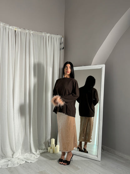 Maxi t-shirt Plume