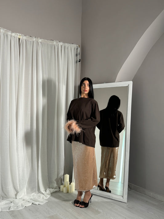 Maxi t-shirt Plume