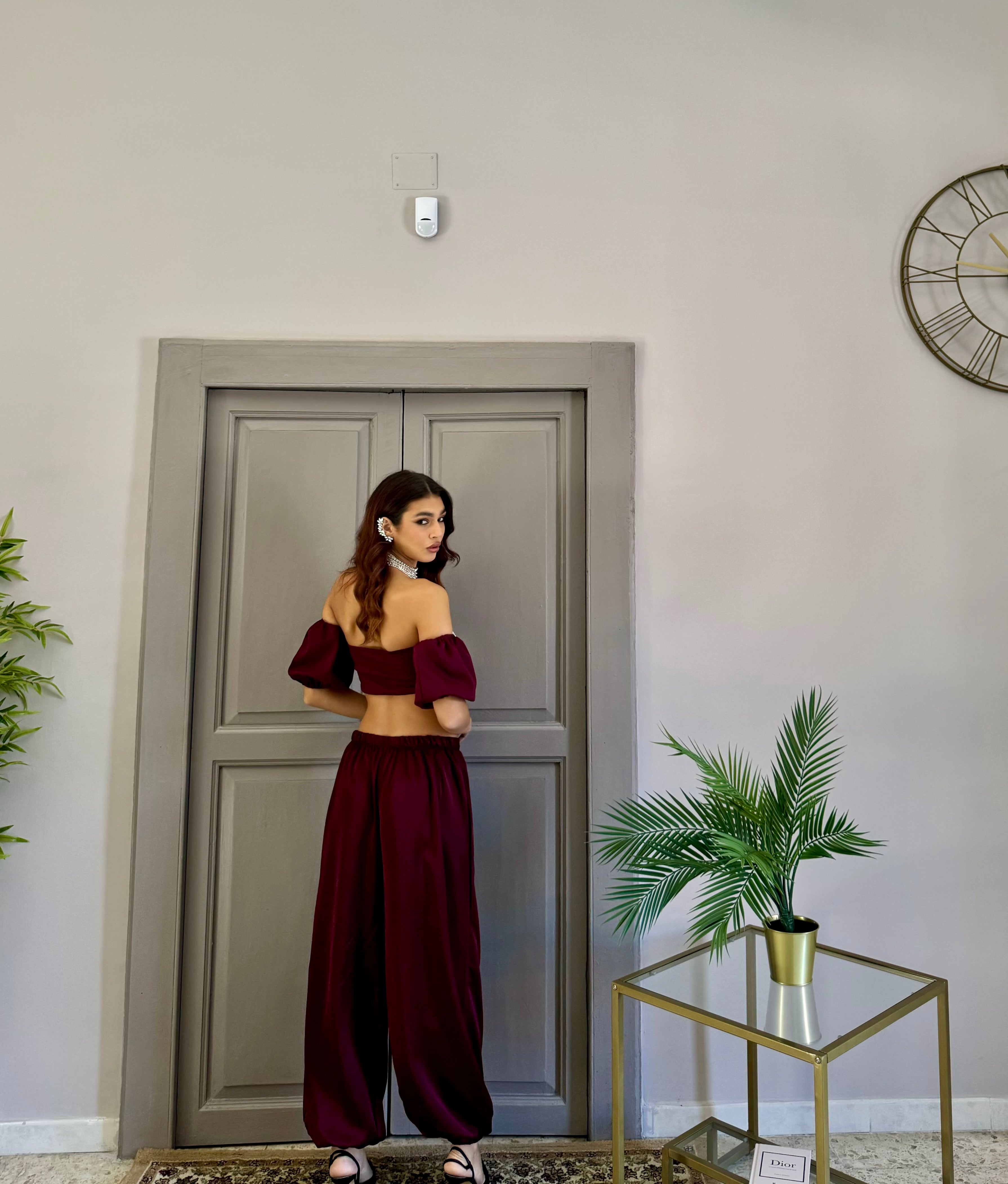 Top Maxi Maila burgundy