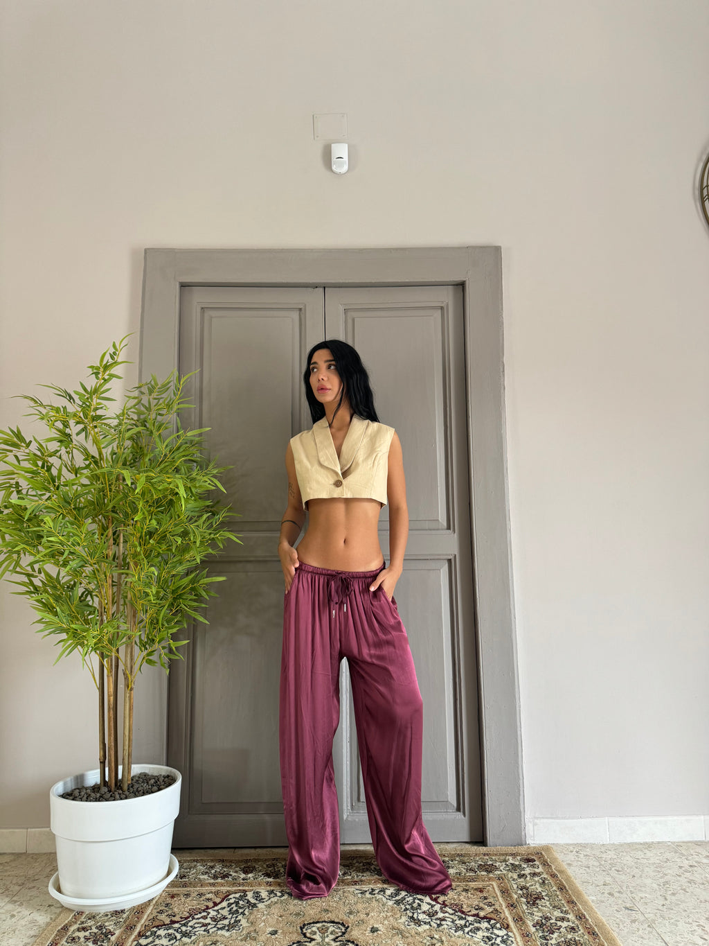 Gilet Isabel in puro lino