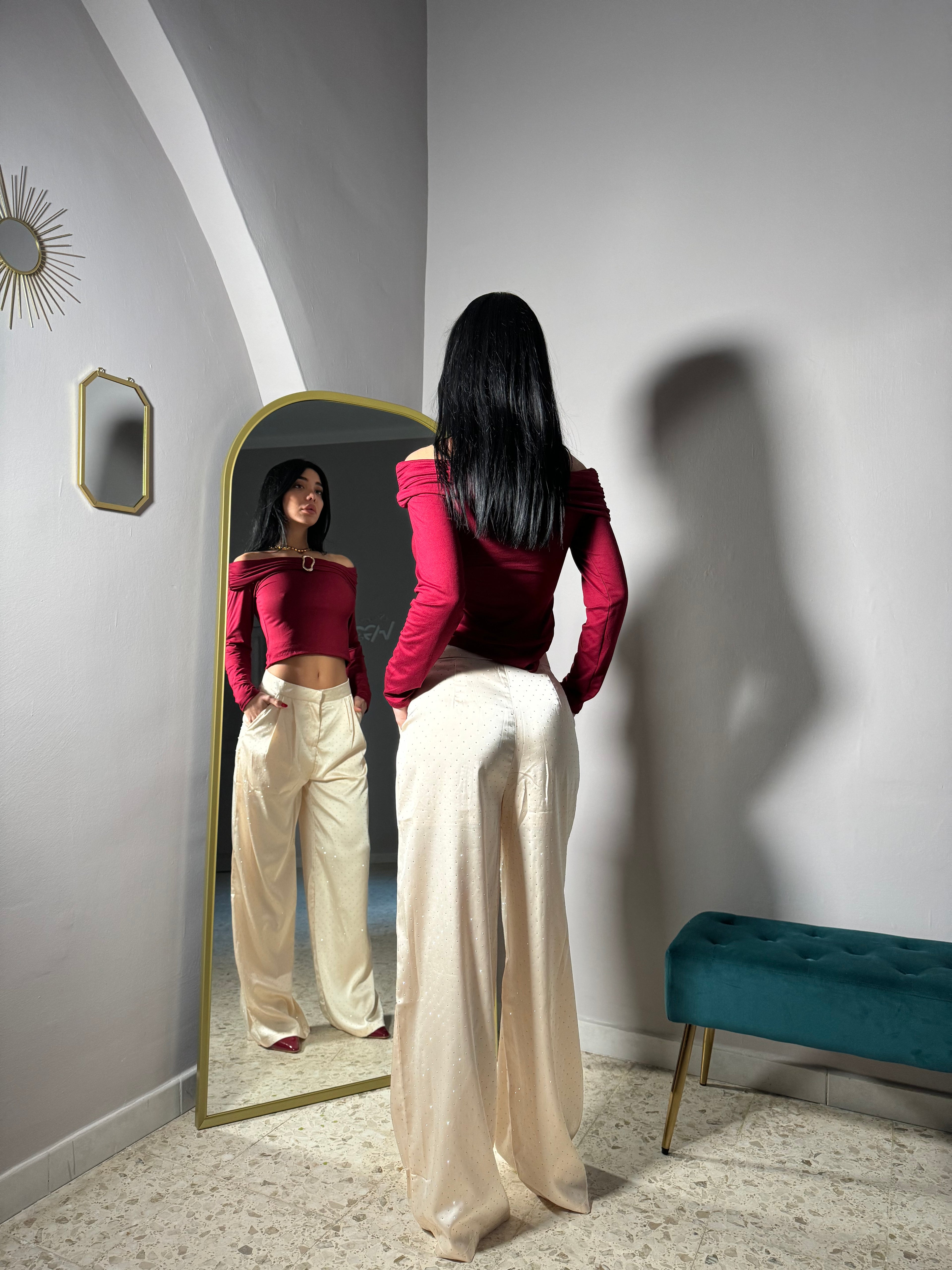 Maglia spalle scoperte