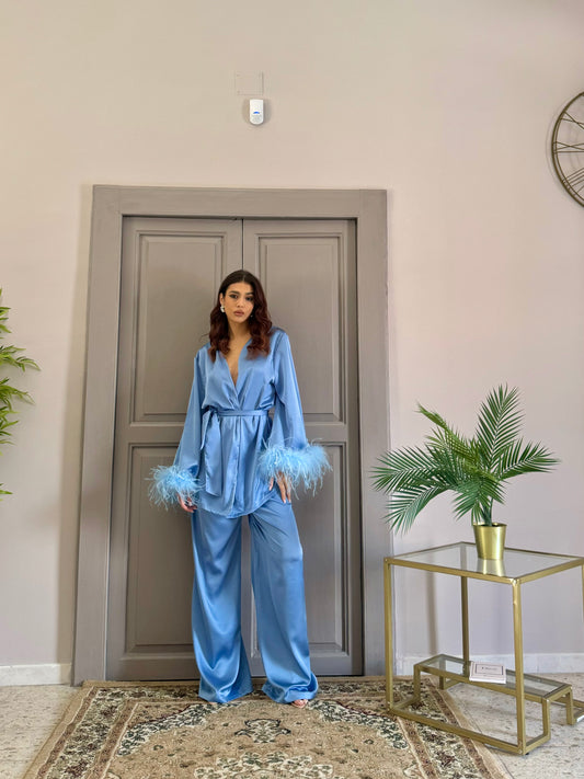 Tailleur Eva cielo