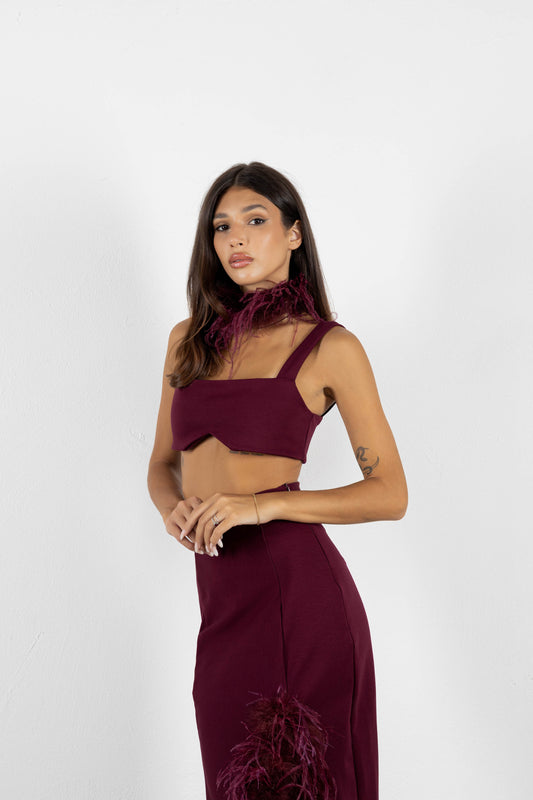 Top Cloè - Burgundy